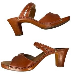 Scholl Shapes flip on 3 inch heel women’s size 7 US